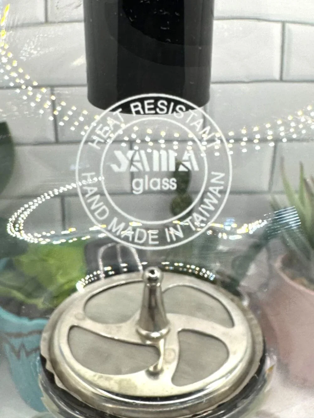 Yama 8-Cup Stove Top Coffee Siphon Brewer Heat-Resistant Glass 32 Oz SY-8